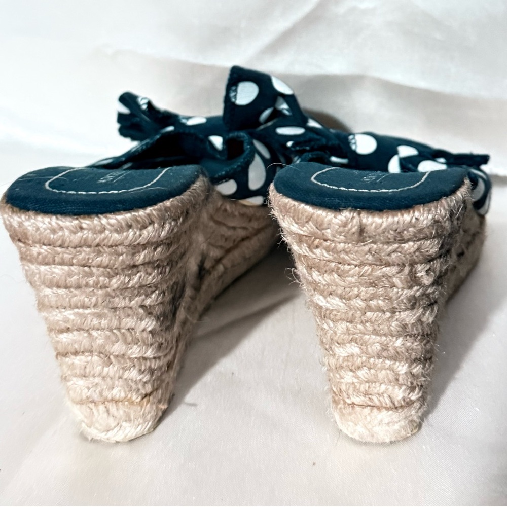 Montego Bay Club Navy Polka Dot Espadrilles - Picture 4 of 6
